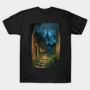 DND Scene - Gothic Horror Village T-Shirt